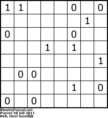 Binaire Puzzel