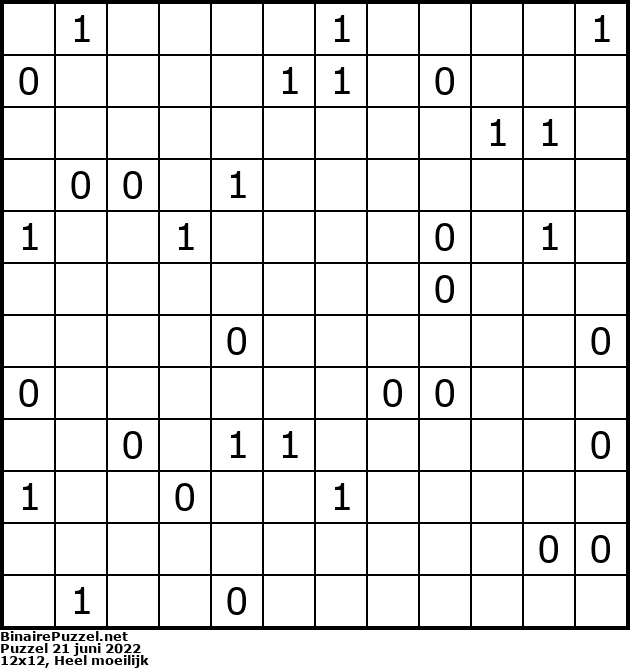 Binaire Puzzel