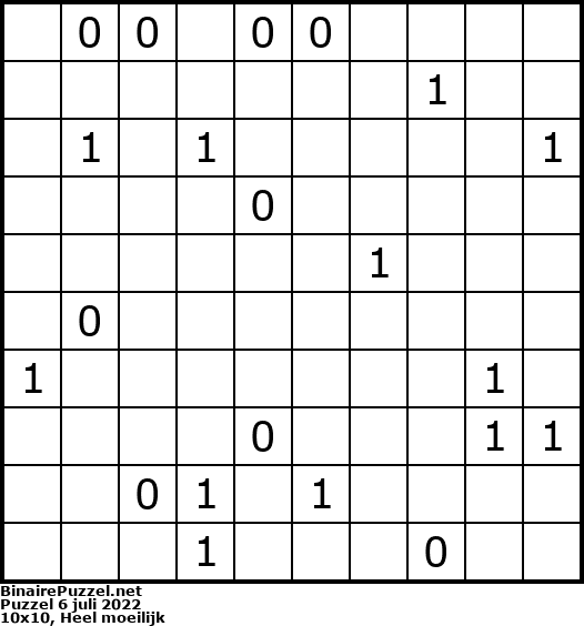 Binaire Puzzel