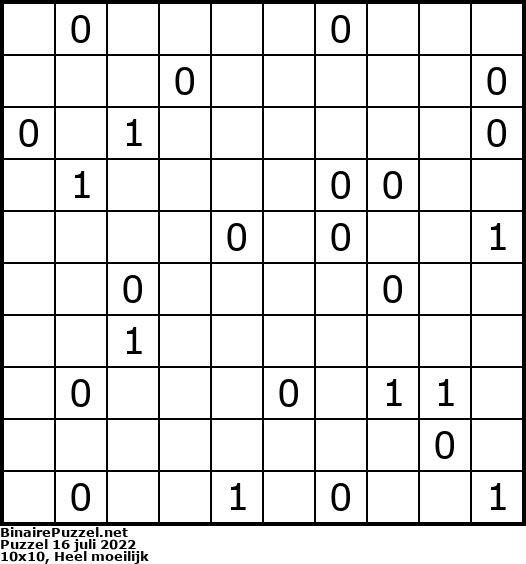 Binaire Puzzel