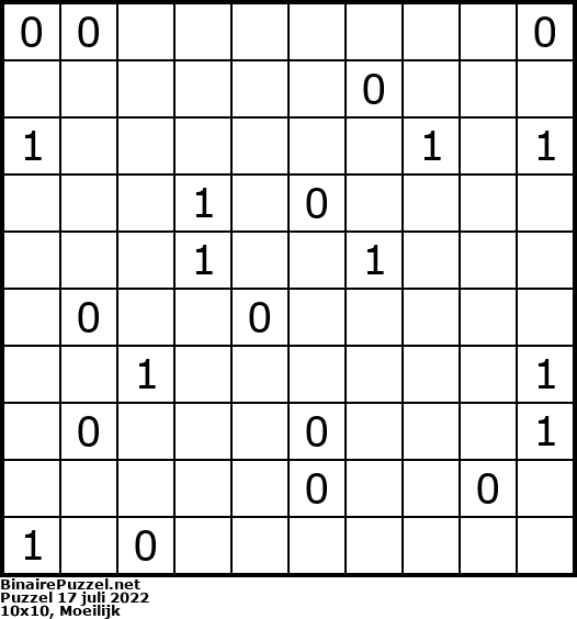 Binaire Puzzel