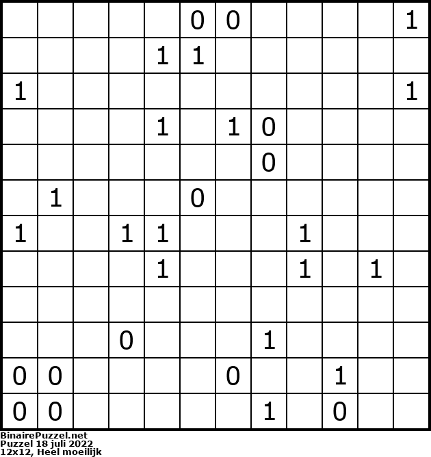 Binaire Puzzel
