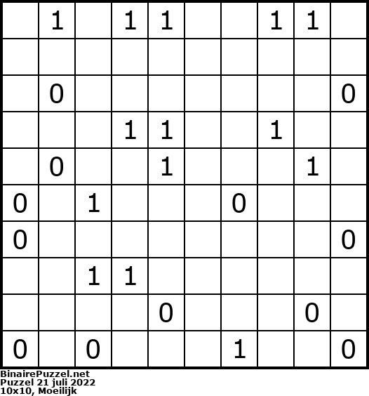Binaire Puzzel
