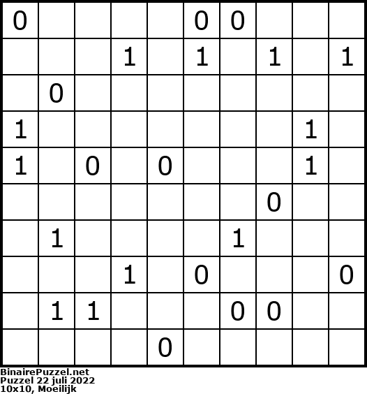 Binaire Puzzel