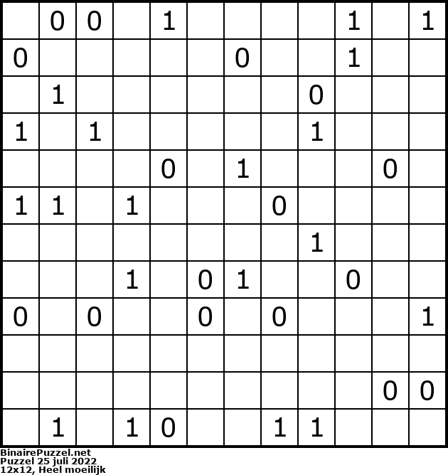 Binaire Puzzel