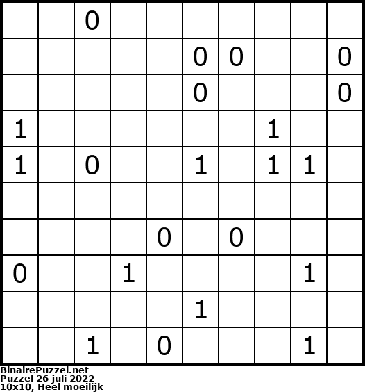 Binaire Puzzel
