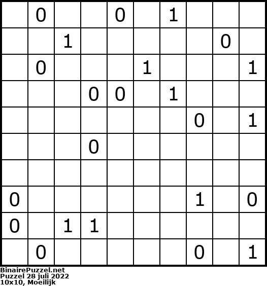 Binaire Puzzel