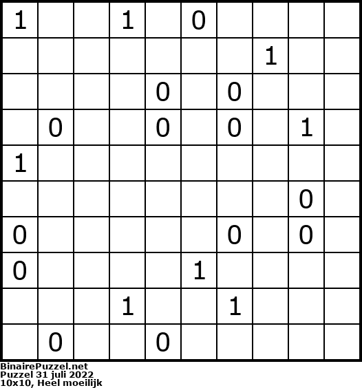 Binaire Puzzel