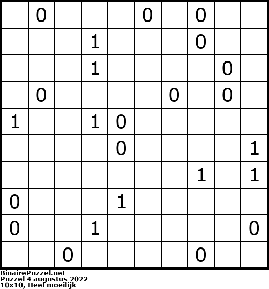 Binaire Puzzel