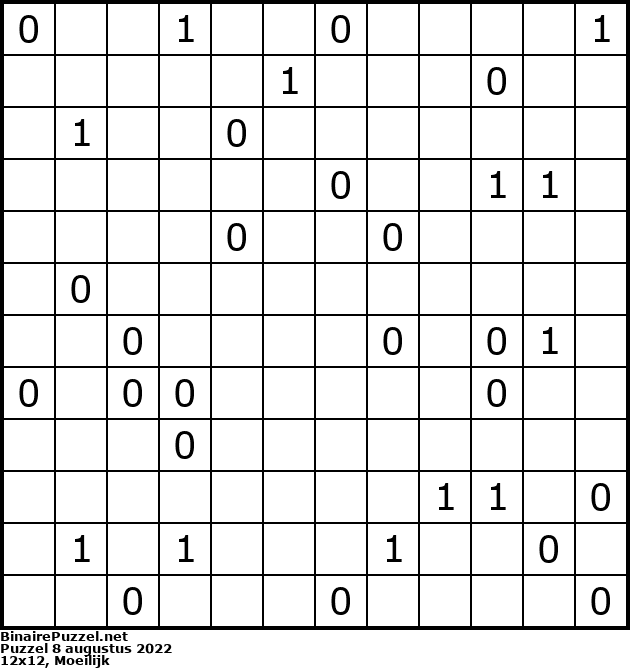 Binaire Puzzel