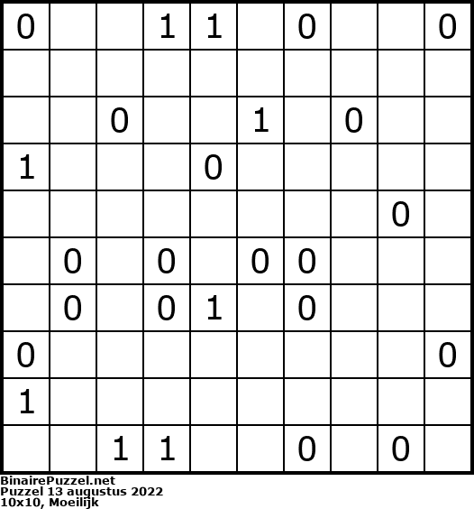 Binaire Puzzel