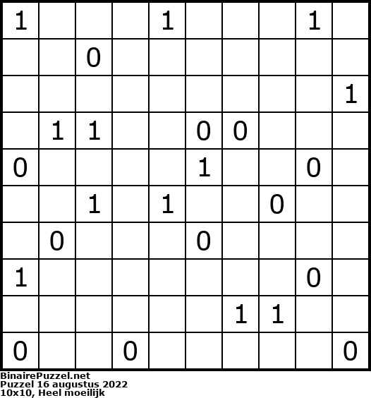 Binaire Puzzel