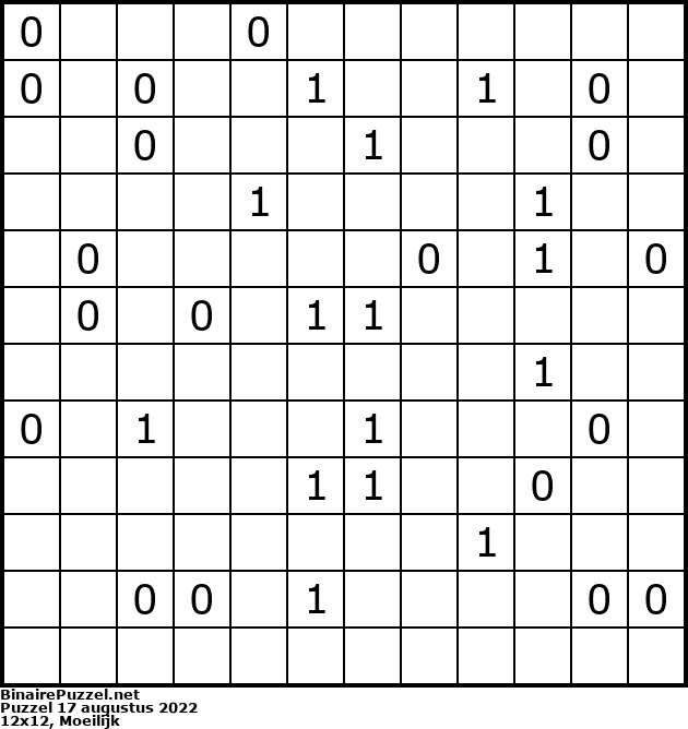 Binaire Puzzel