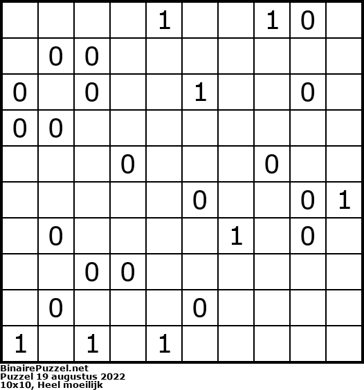 Binaire Puzzel