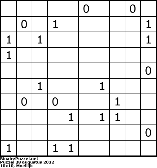 Binaire Puzzel