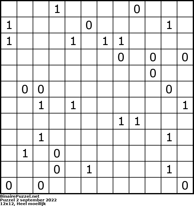 Binaire Puzzel
