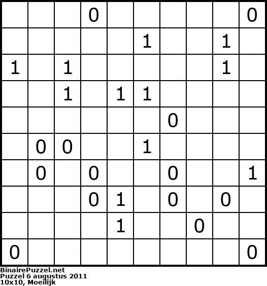 Binaire Puzzel