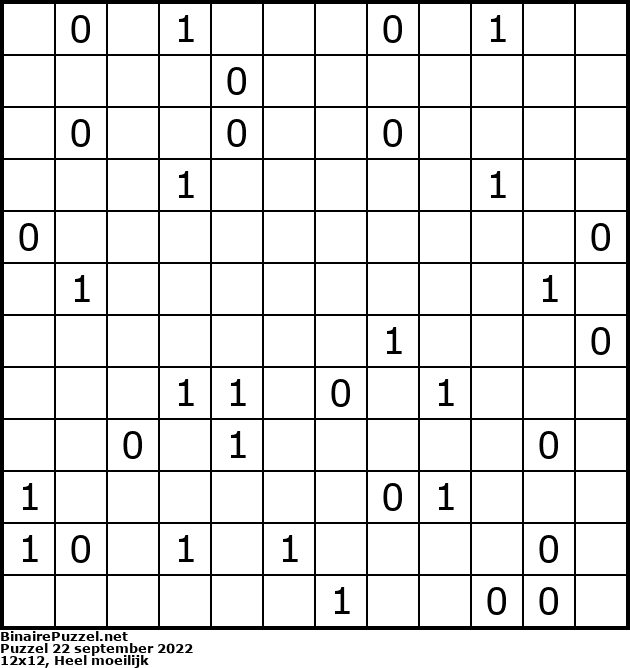 Binaire Puzzel