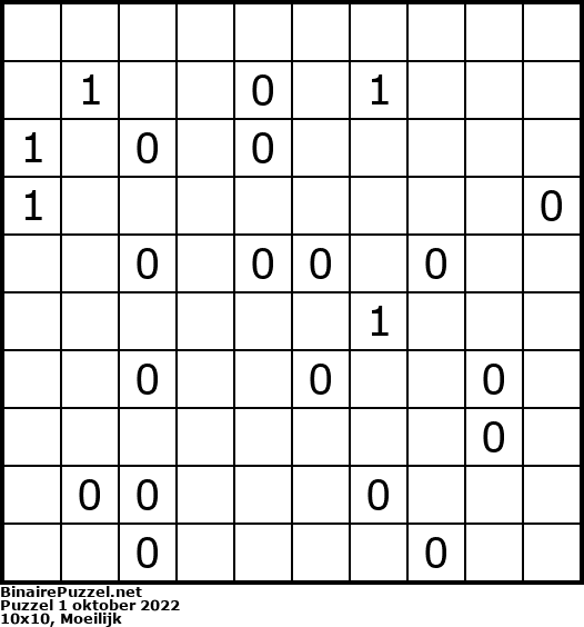 Binaire Puzzel