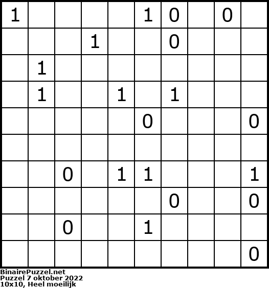 Binaire Puzzel