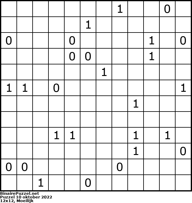 Binaire Puzzel