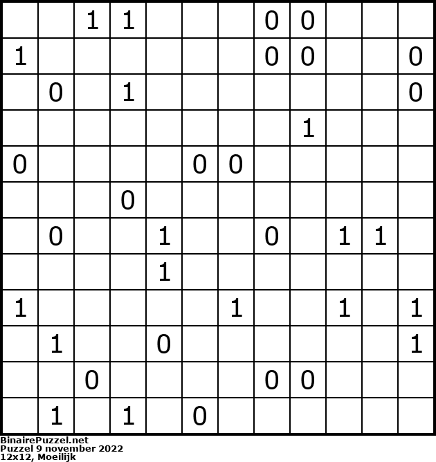 Binaire Puzzel