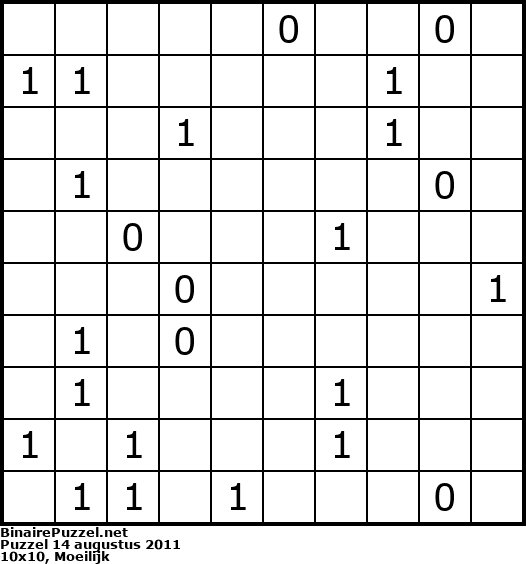 Binaire Puzzel