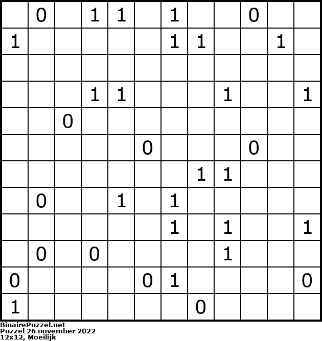 Binaire Puzzel