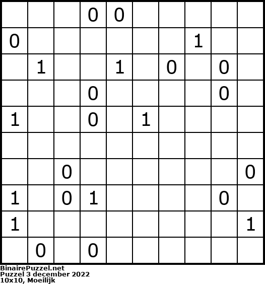 Binaire Puzzel