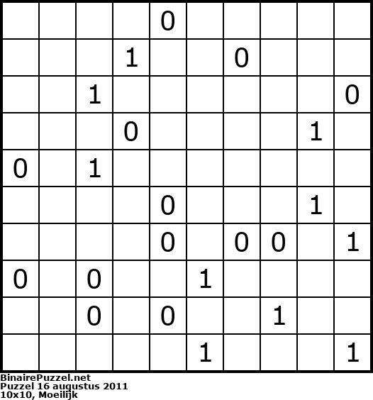 Binaire Puzzel