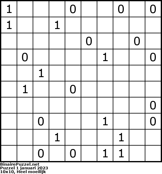 Binaire Puzzel
