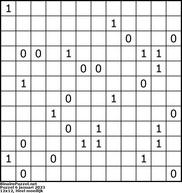 Binaire Puzzel