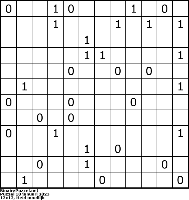 Binaire Puzzel