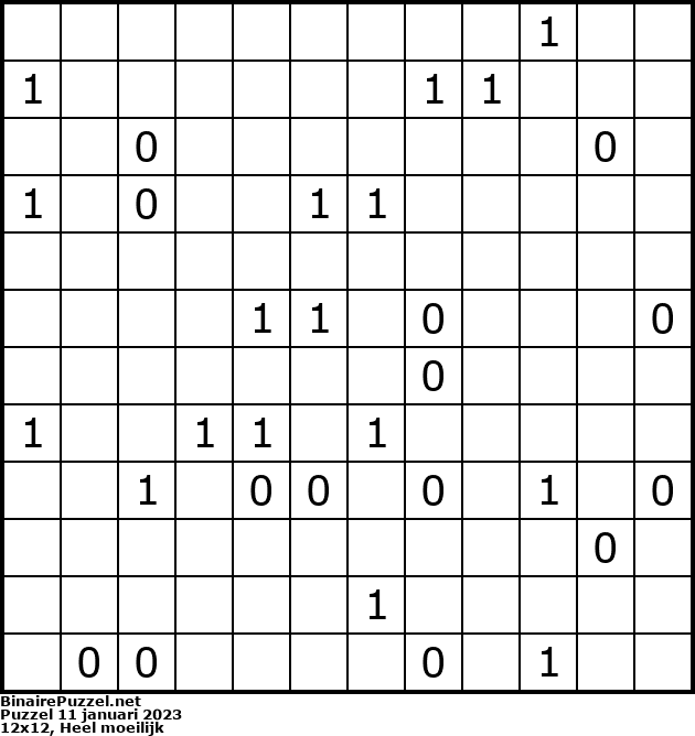 Binaire Puzzel