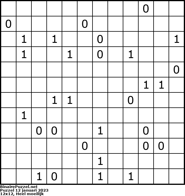 Binaire Puzzel
