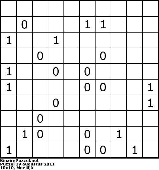 Binaire Puzzel