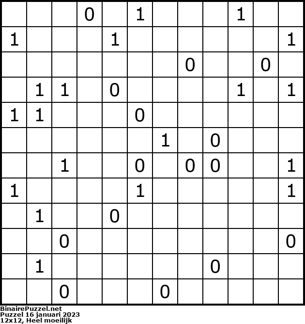 Binaire Puzzel