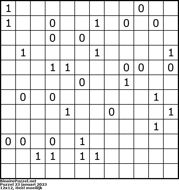 Binaire Puzzel