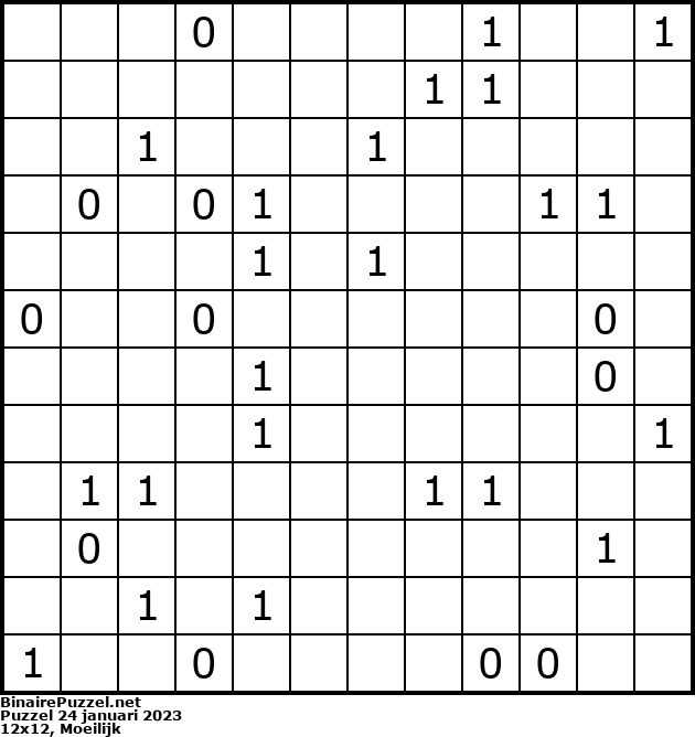 Binaire Puzzel