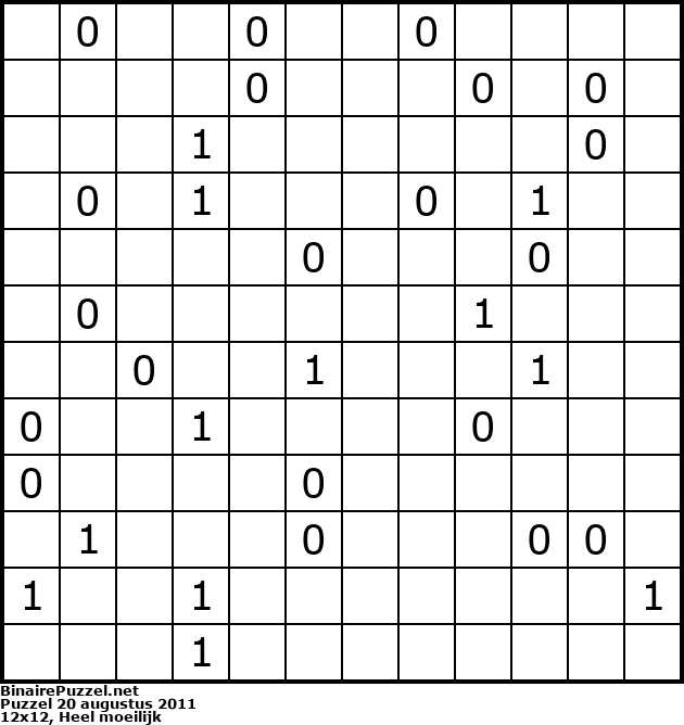 Binaire Puzzel