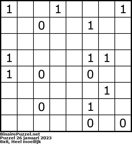 Binaire Puzzel