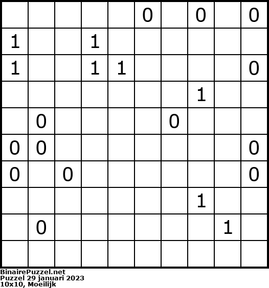 Binaire Puzzel