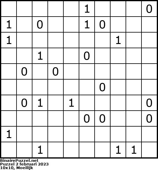 Binaire Puzzel