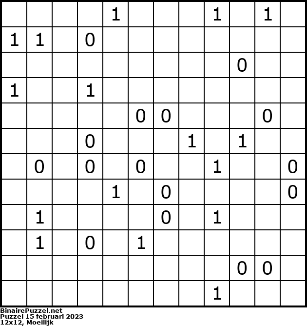 Binaire Puzzel