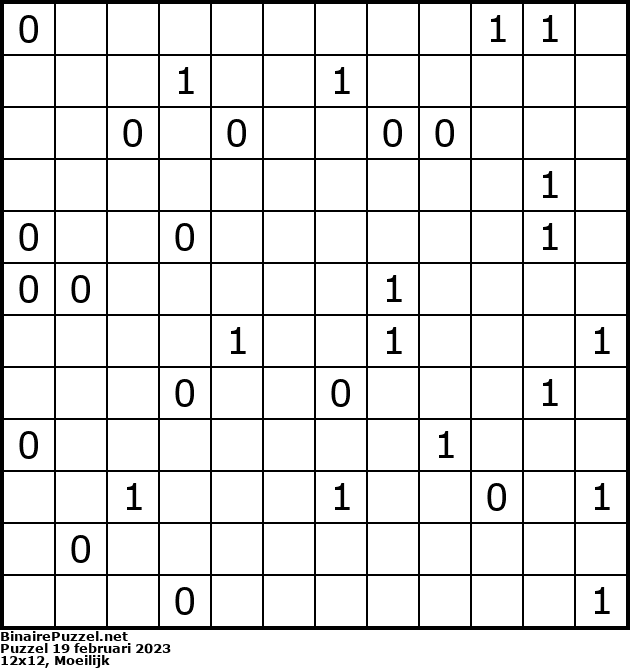 Binaire Puzzel