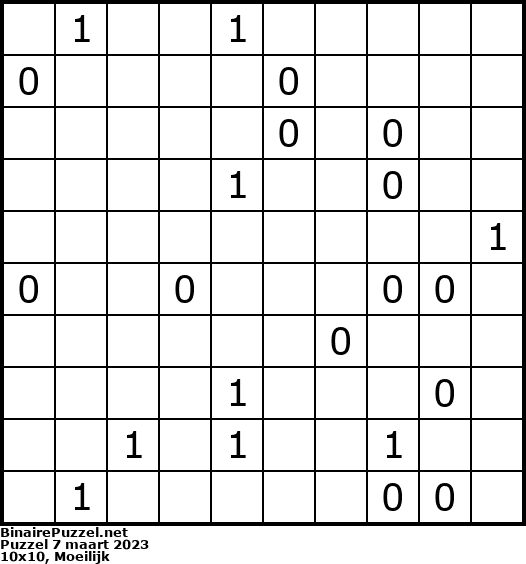 Binaire Puzzel