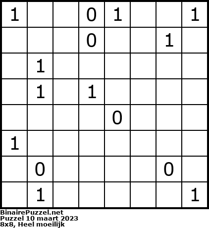Binaire Puzzel