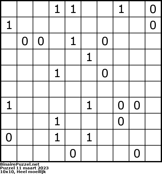 Binaire Puzzel