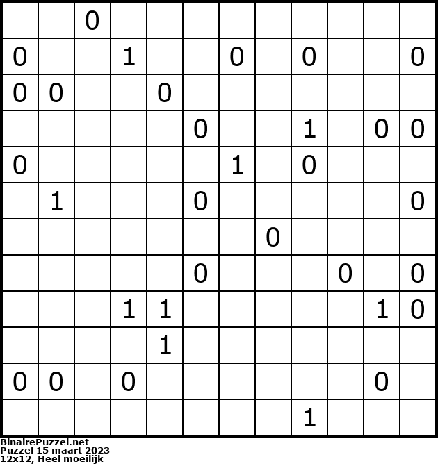 Binaire Puzzel