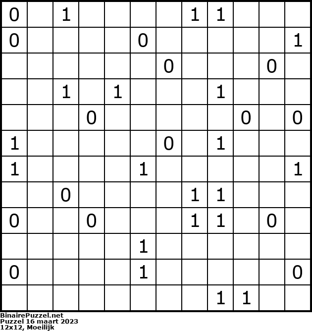 Binaire Puzzel